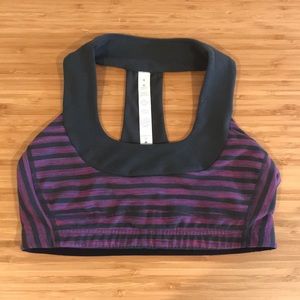 Lululemon Athletica Purple and Gray Sports Bra 6